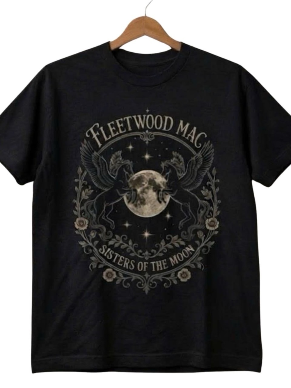 Black Fleetwood Mac Sisters of the Moon Graphic Tee